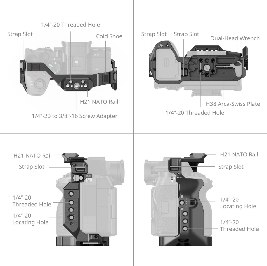 Sony Camera A7 Iv - Kit de jaula para cámara SmallRig